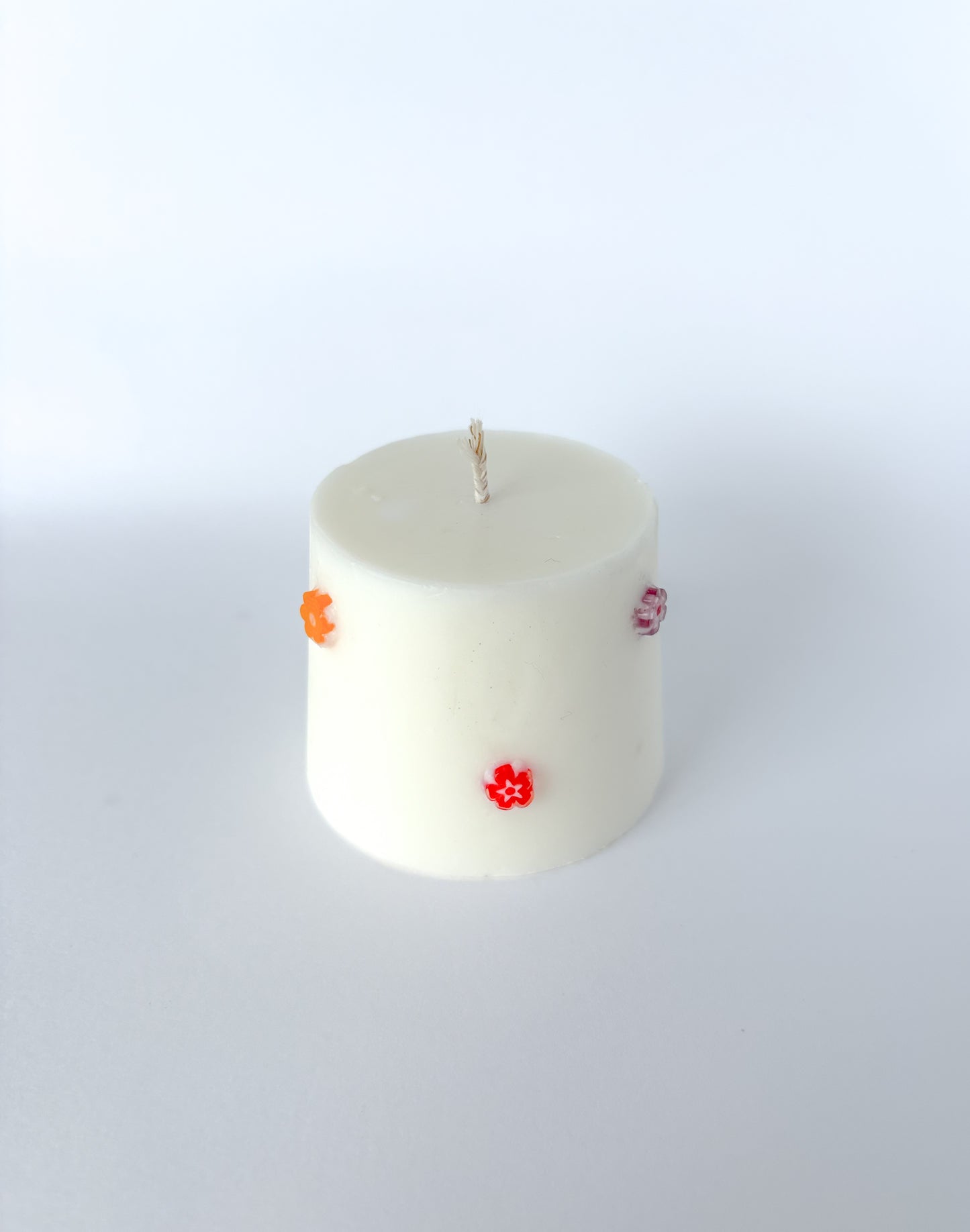 Natural Soy Candles with flowers