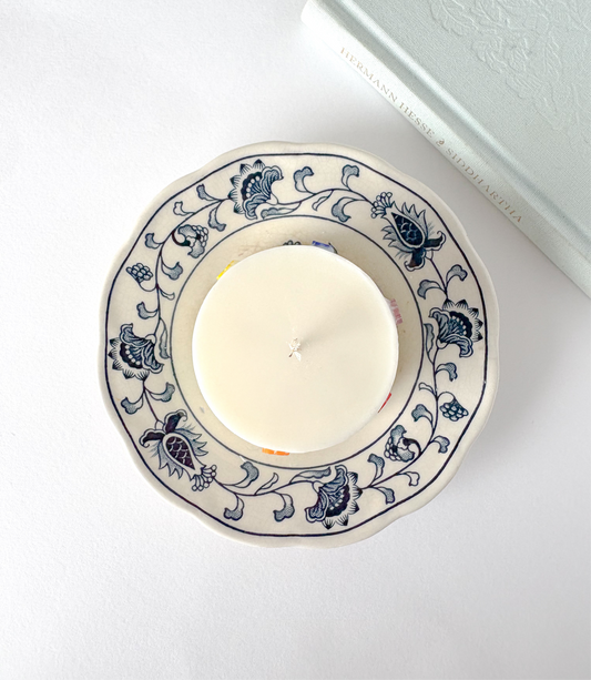 Natural Soy Candles with flowers
