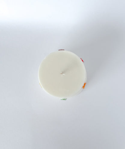 Natural Soy Candles with flowers